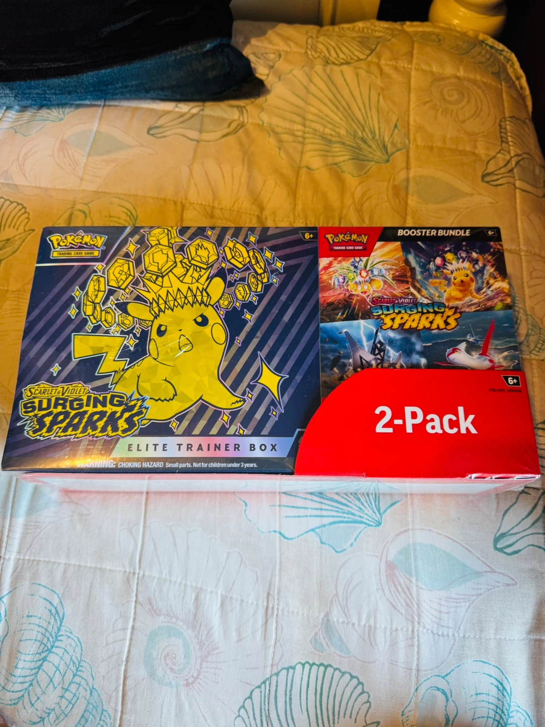 Pokemon TCG Surging Sparks Elite Trainer Box & 2-Pack Booster