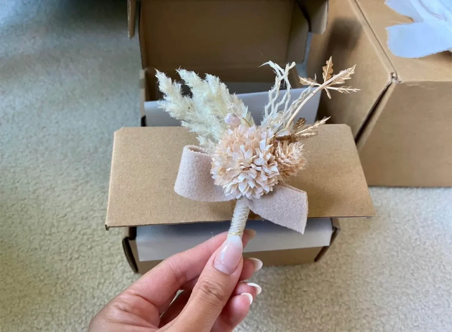 Wedding Faux Flowers - Boutonniere, Corsage, and Centerpiece image indicator(5)