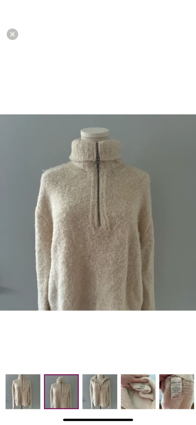 Wilfred Free Cream Pullover - Size L image indicator(2)
