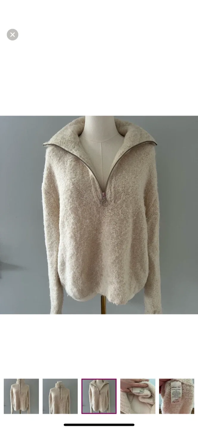 Wilfred Free Cream Pullover - Size L image indicator(3)