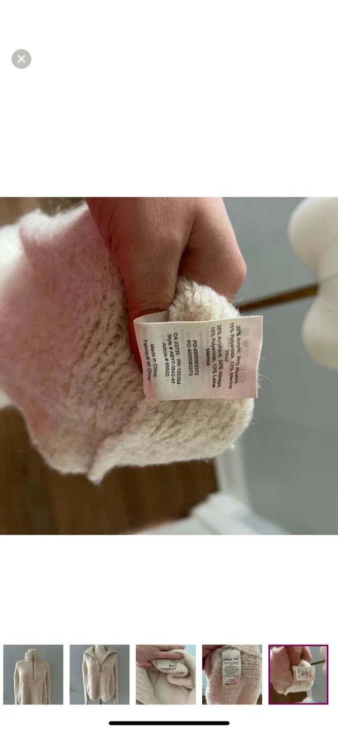 Wilfred Free Cream Pullover - Size L image indicator(6)