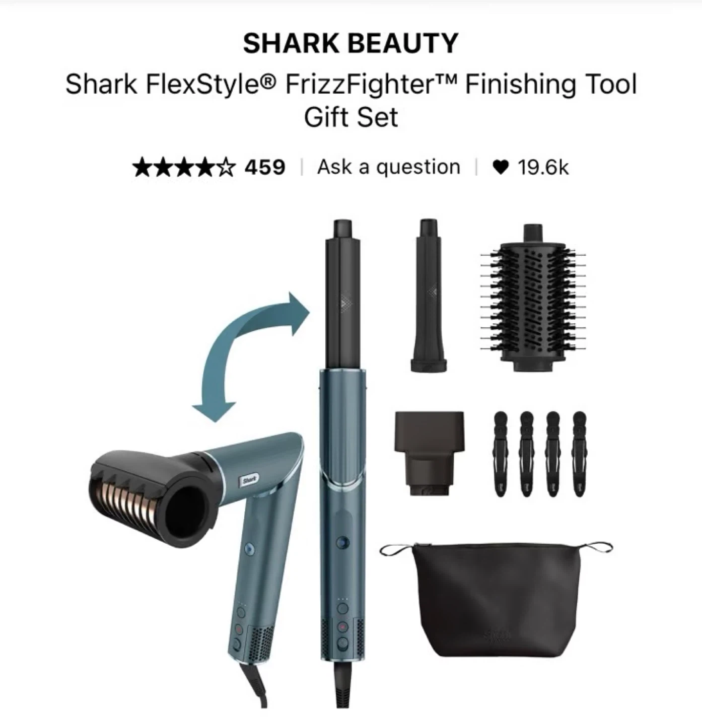 Shark FlexStyle FrizzFighter Finishing Tool Gift Set - New - photo 3