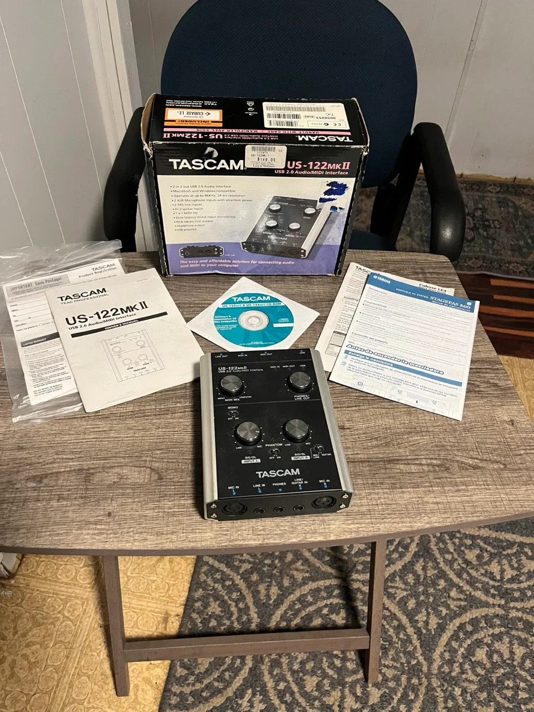 Tascam US-122MKII USB Audio/MIDI Interface image indicator(5)