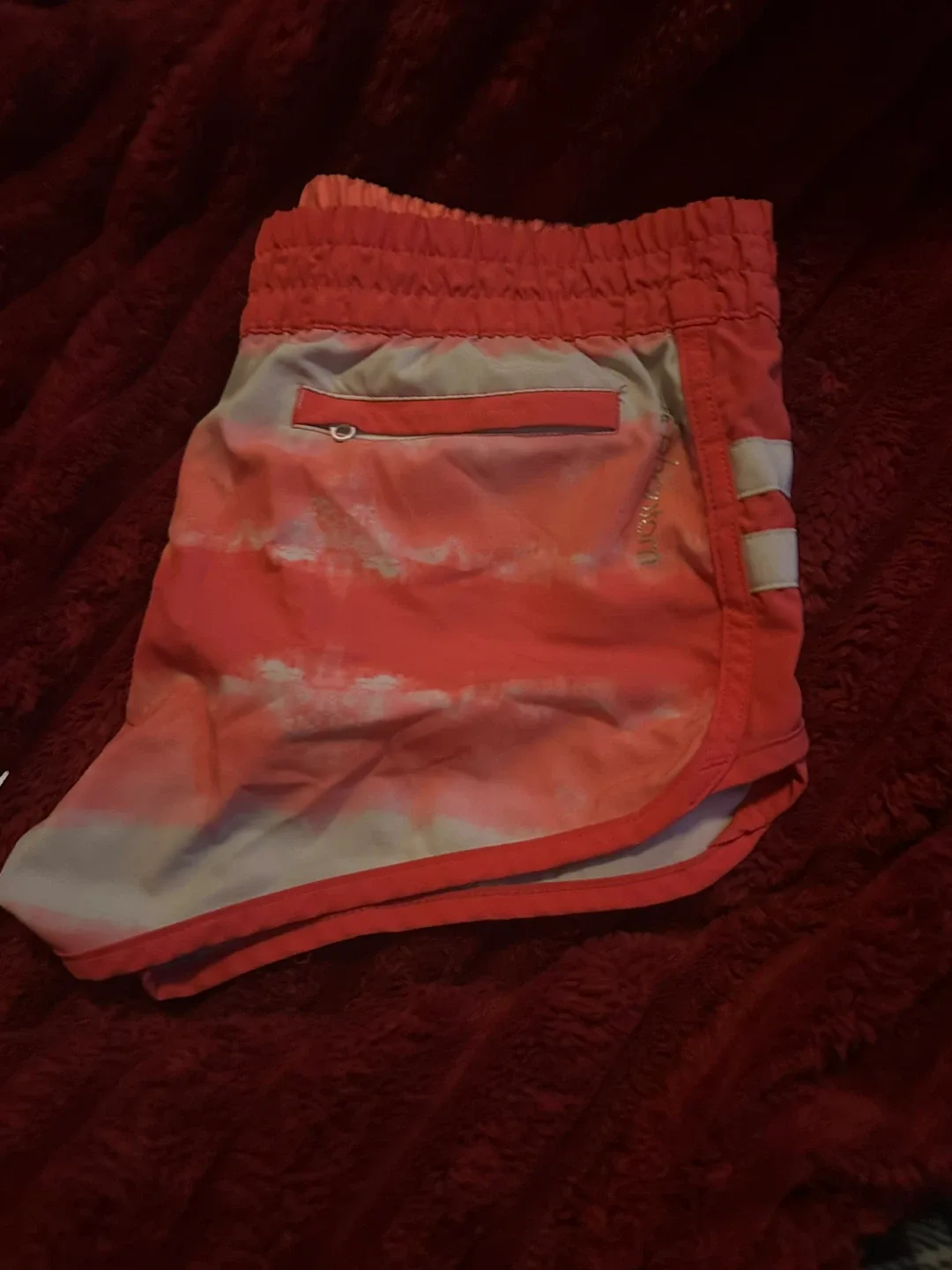 Running Shorts - Coral/Grey