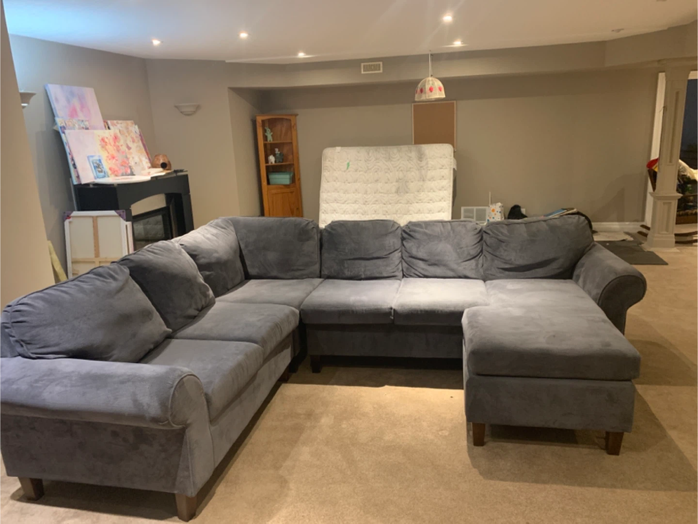 Grey Sectional Sofa - photo 3