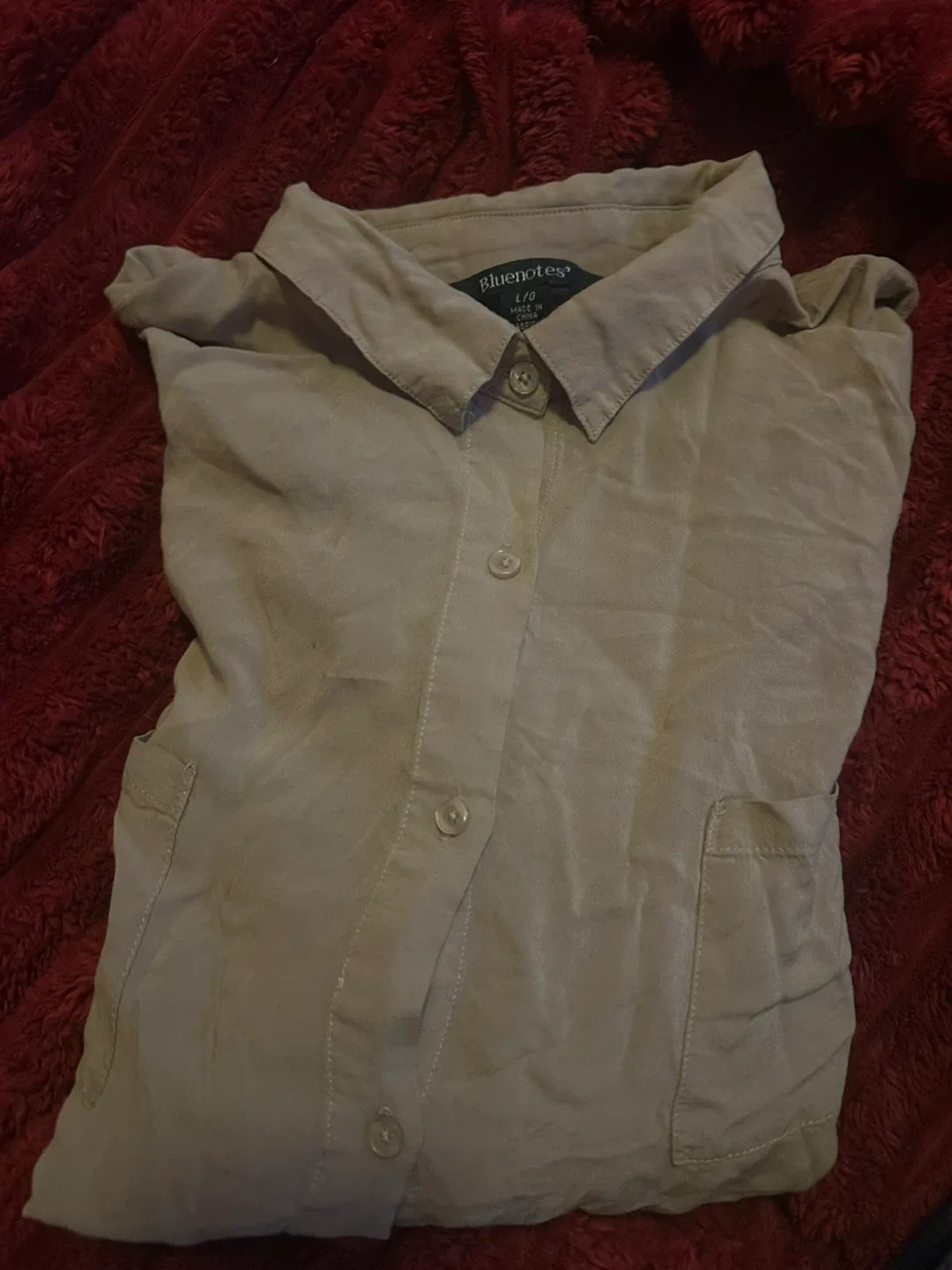 Bluenotes L/G Beige Button-Up Shirt