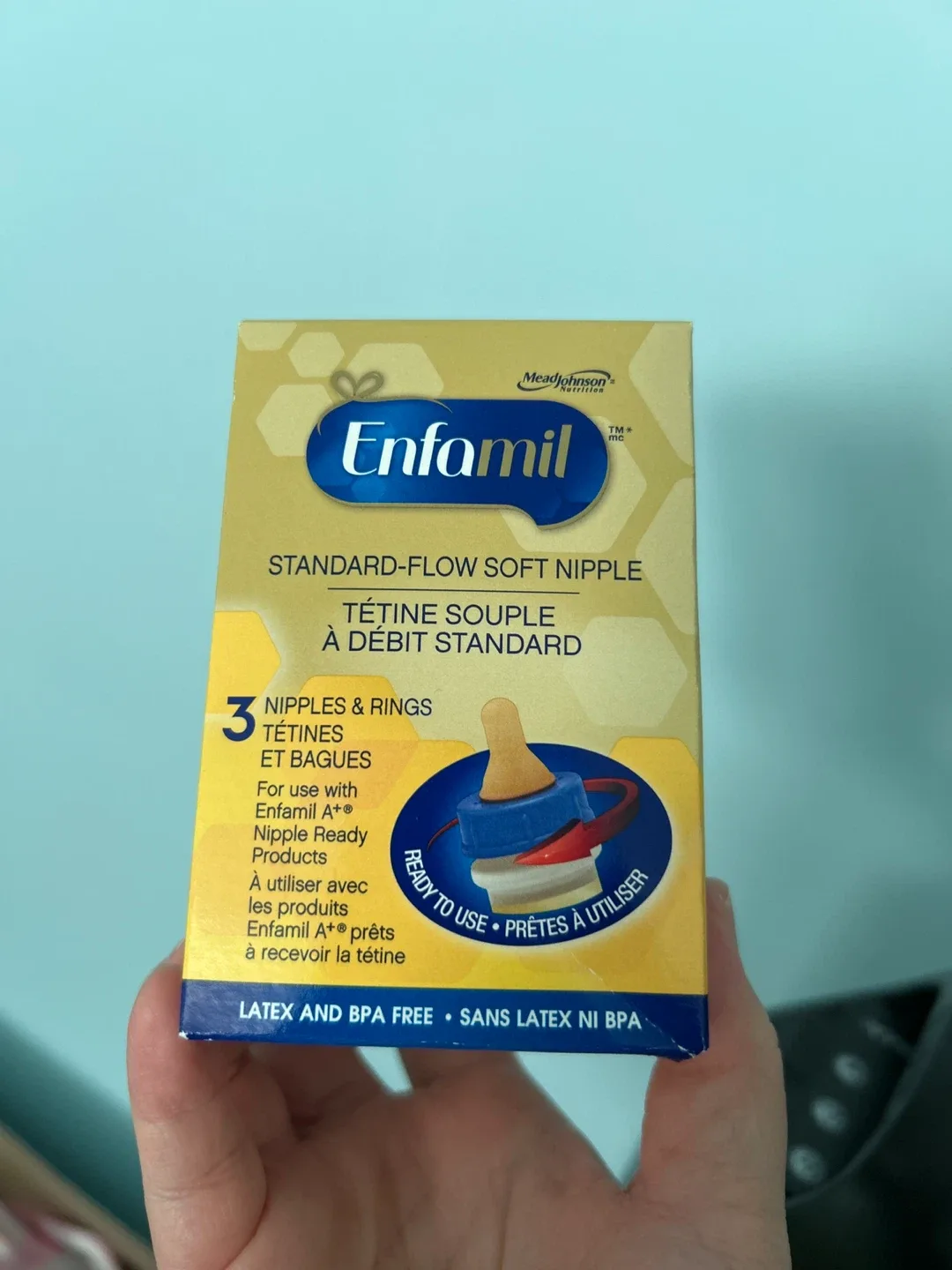 Enfamil Standard-Flow Soft Nipple, 3 Pack