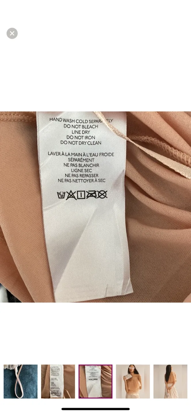 Anthropologie Tiered Tulle Cami Top - Size L image indicator(7)