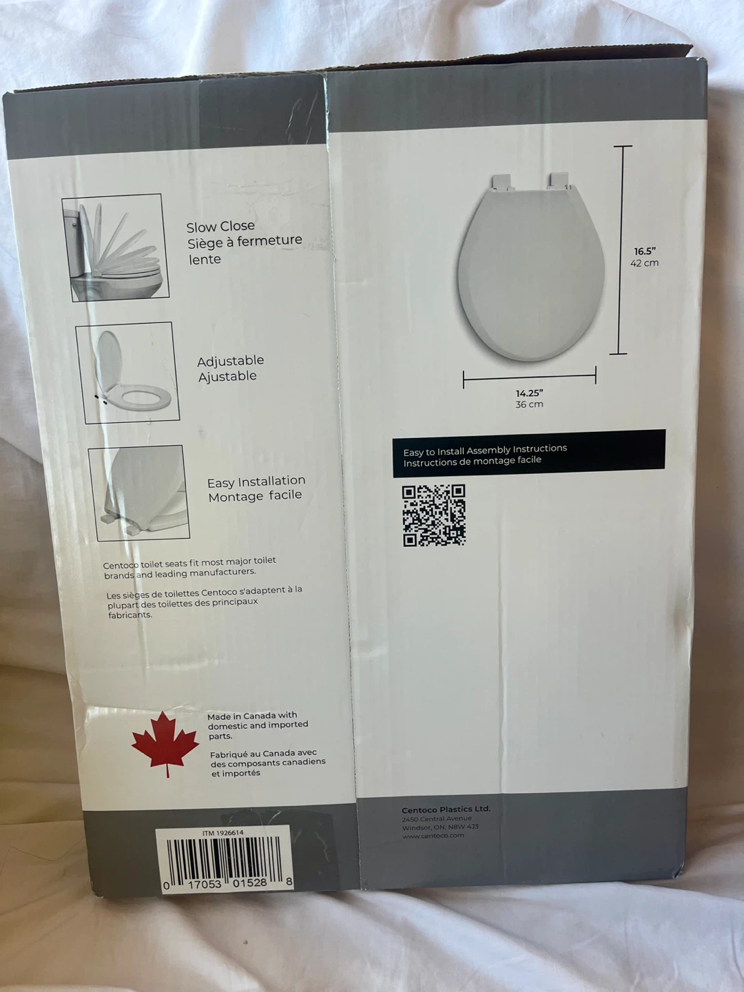 Centoco Round Toilet Seat - White - photo 2