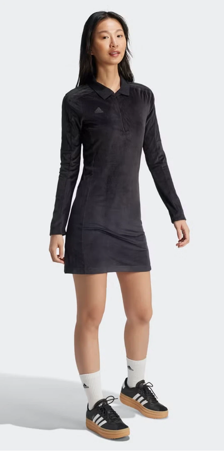 Adidas Black Velvet Dress
