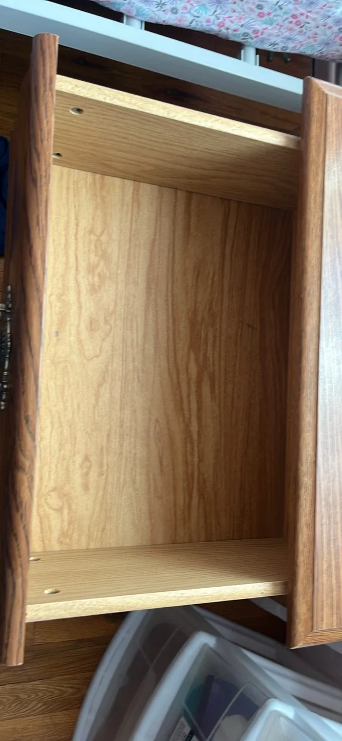 Wooden Nightstand with Drawer image indicator(2)