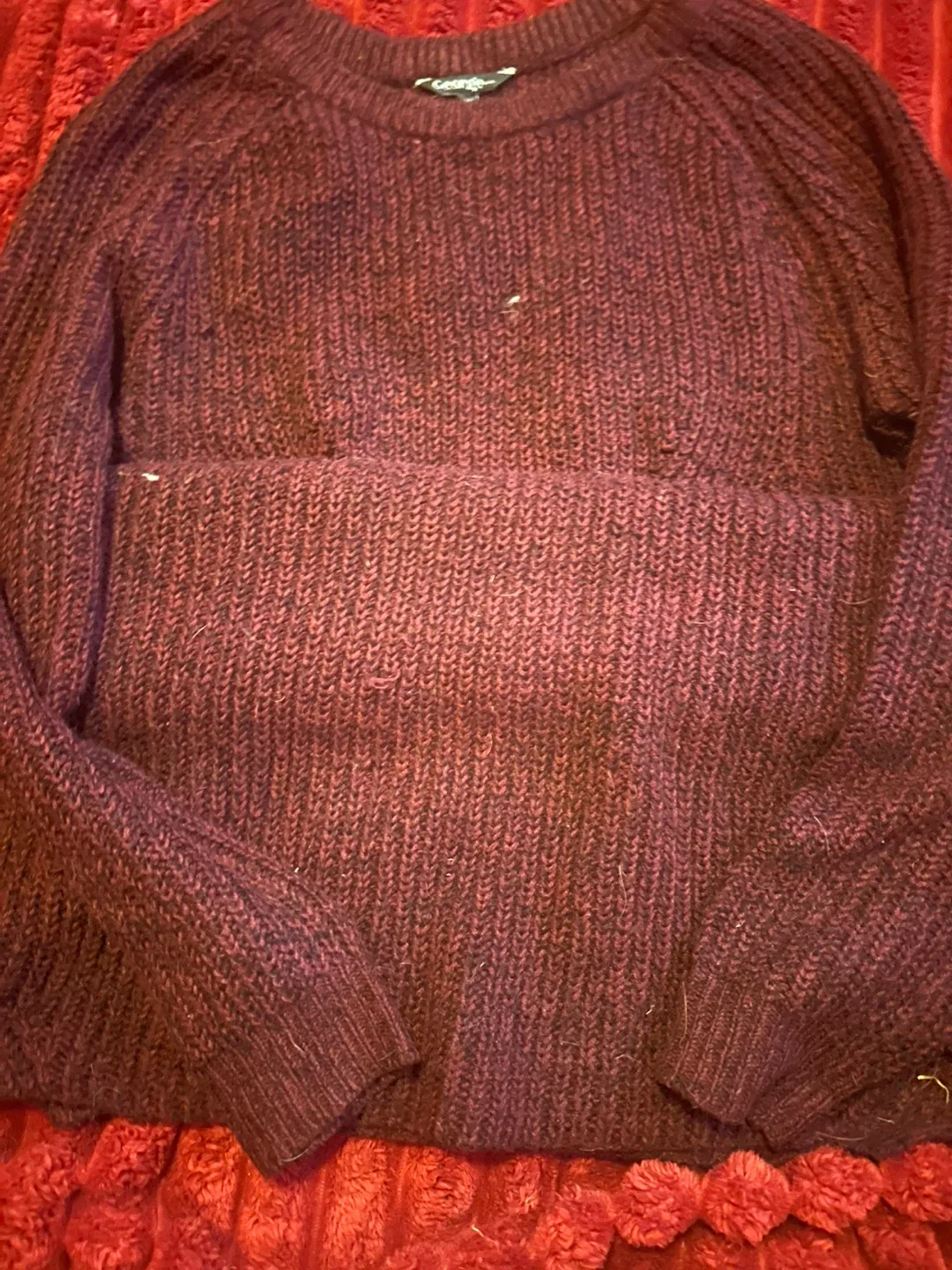 George Burgundy Knit dress