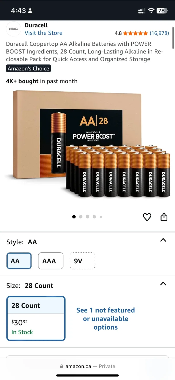 Duracell AA Batteries image indicator(2)