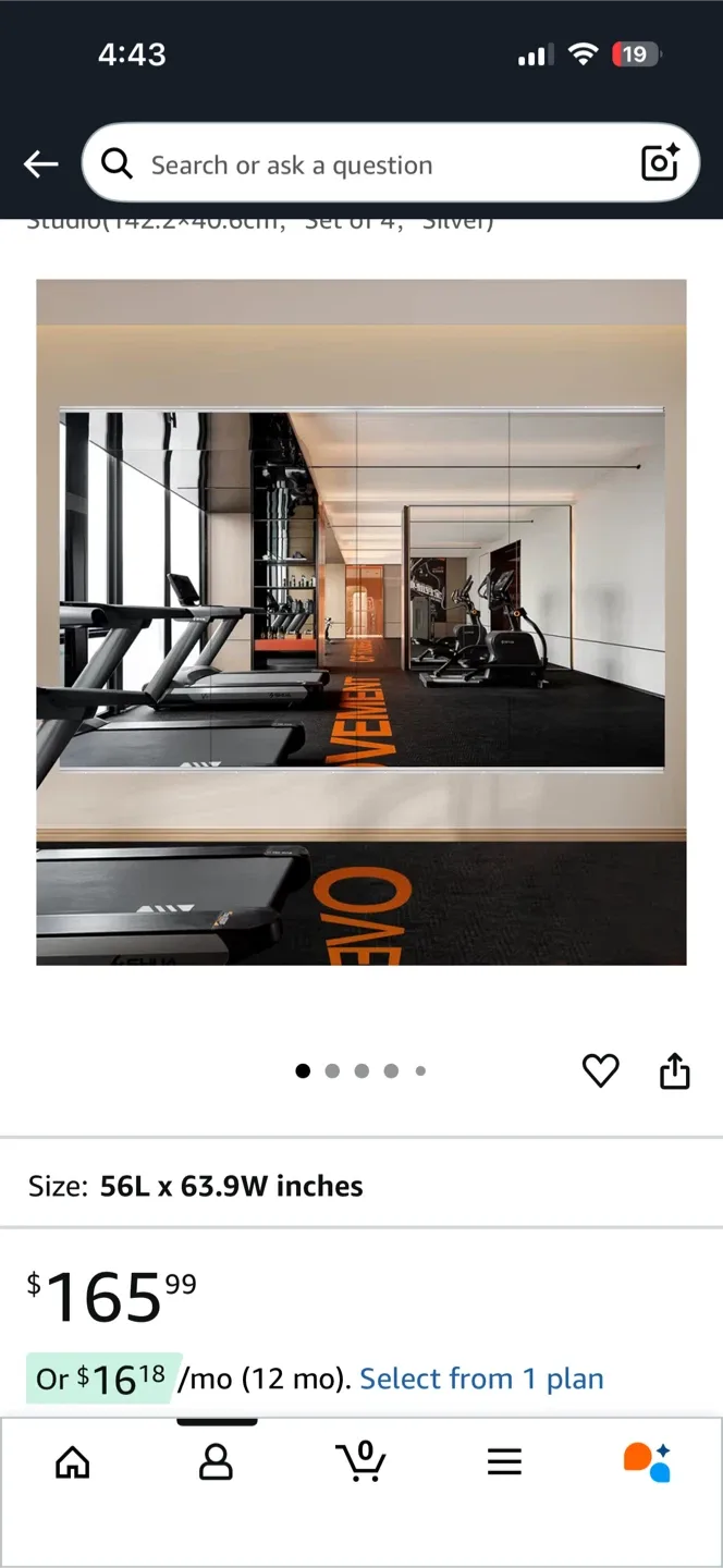 Wall Mirror Panels 56x63.9 inches image indicator(2)