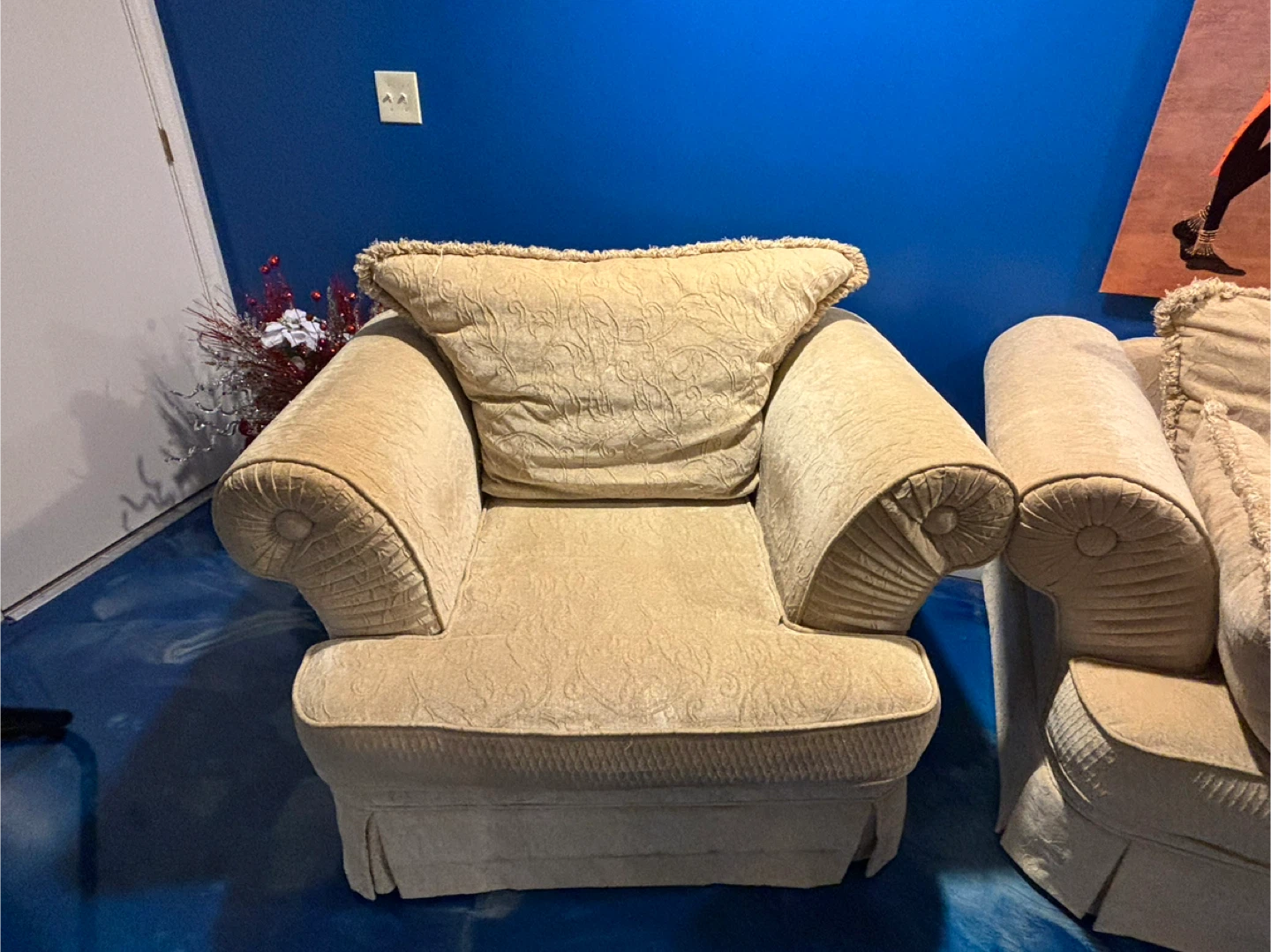 Beige Sofa & Armchair Set - photo 2