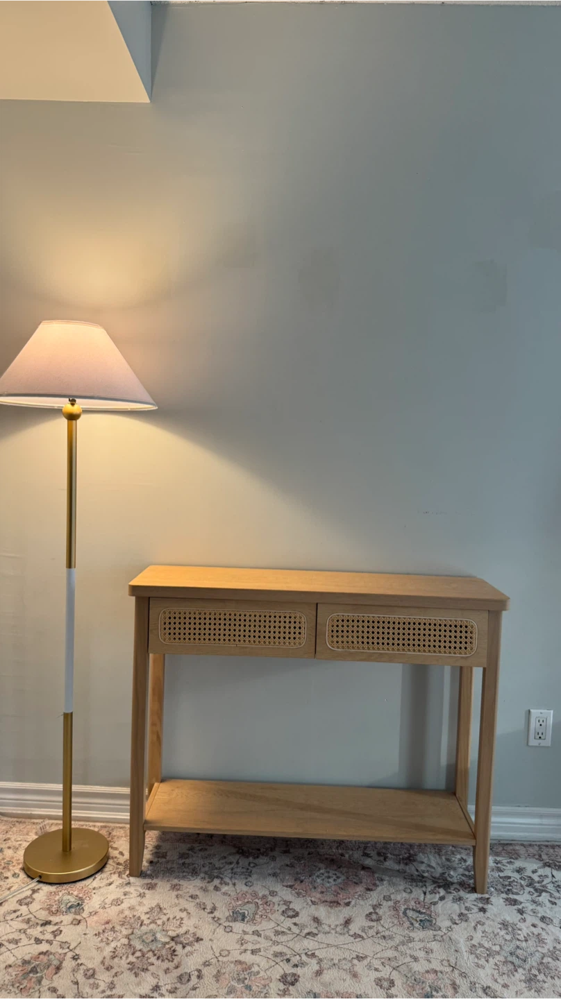 Wood Console Table and Armchair Set - photo 3