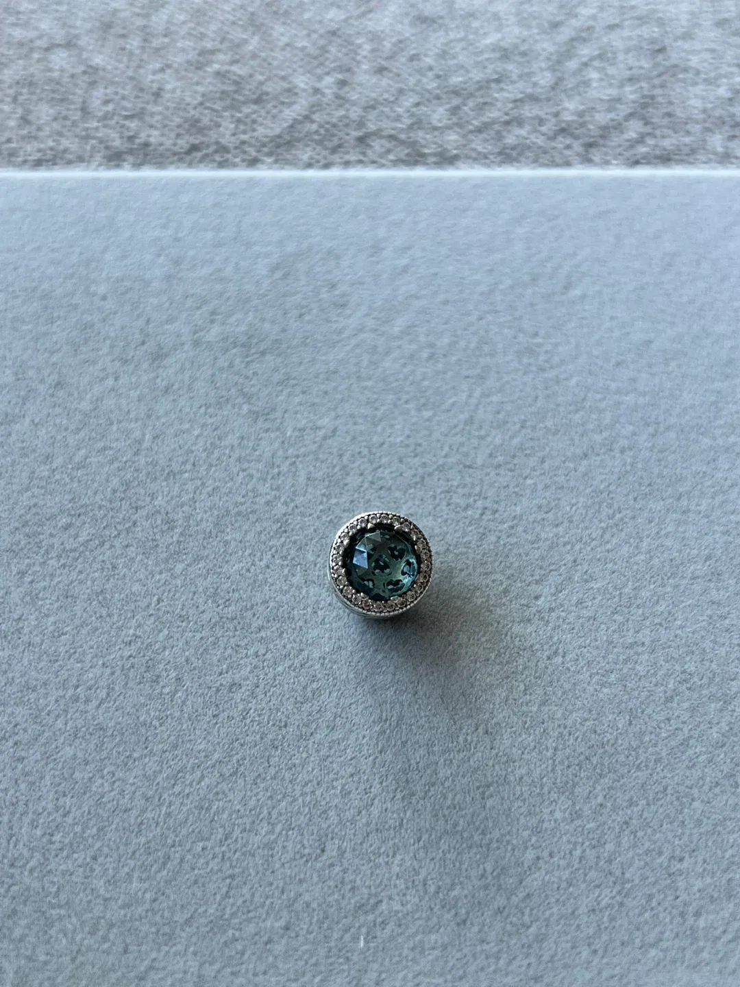 Pandora Teal Solitaire Charm thumbnail
