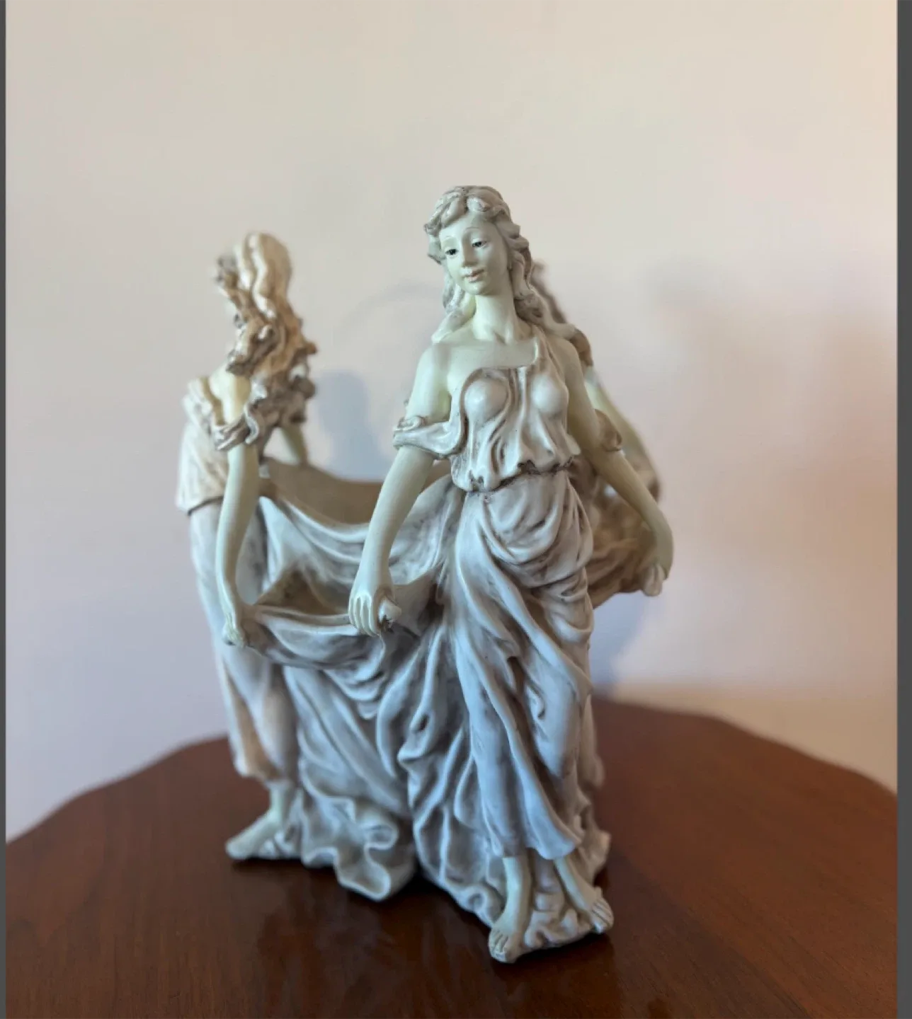 Vintage Dancing Ladies Statue vase image indicator(2)