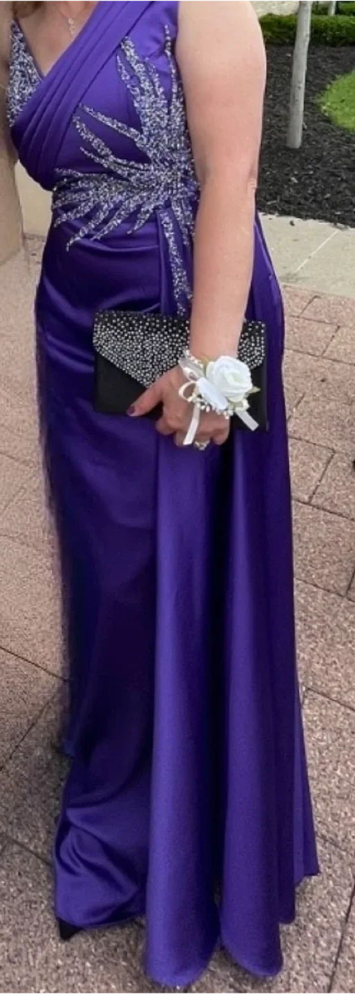 Night Style Mahya Purple Dress Size 42 image indicator(3)