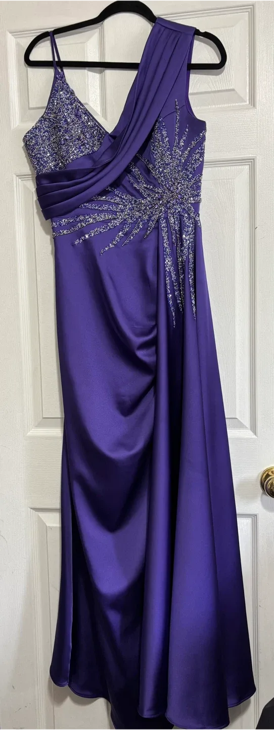 Night Style Mahya Purple Dress Size 42 thumbnail