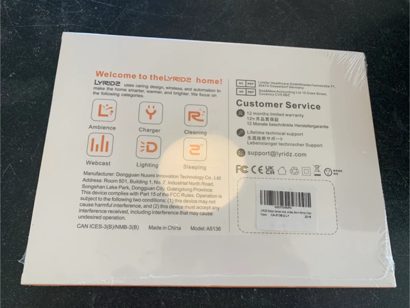 New LYRIDZ Motion Sensor Cabinet Light 2-Pack image indicator(2)