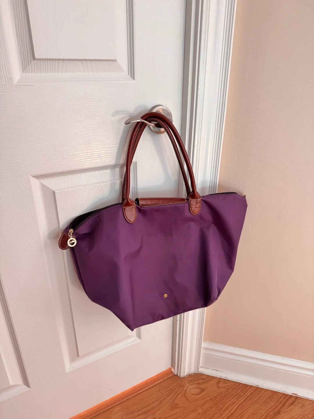 Longchamp Le Pliage Purple Tote Bag - photo 2