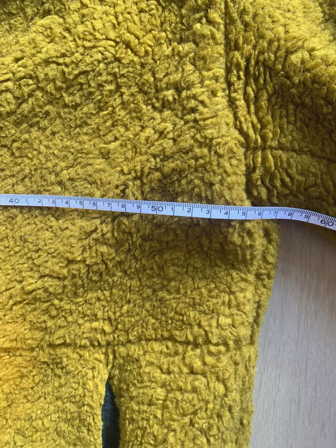 Zara Basic Yellow Teddy Coat - Size S image indicator(5)