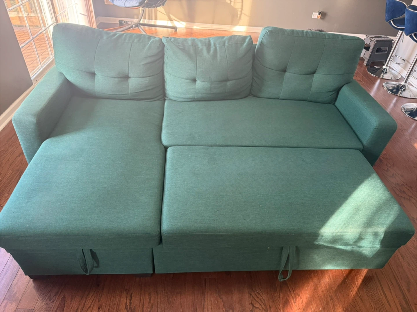 Green Sectional Sofa with Storage - photo 2