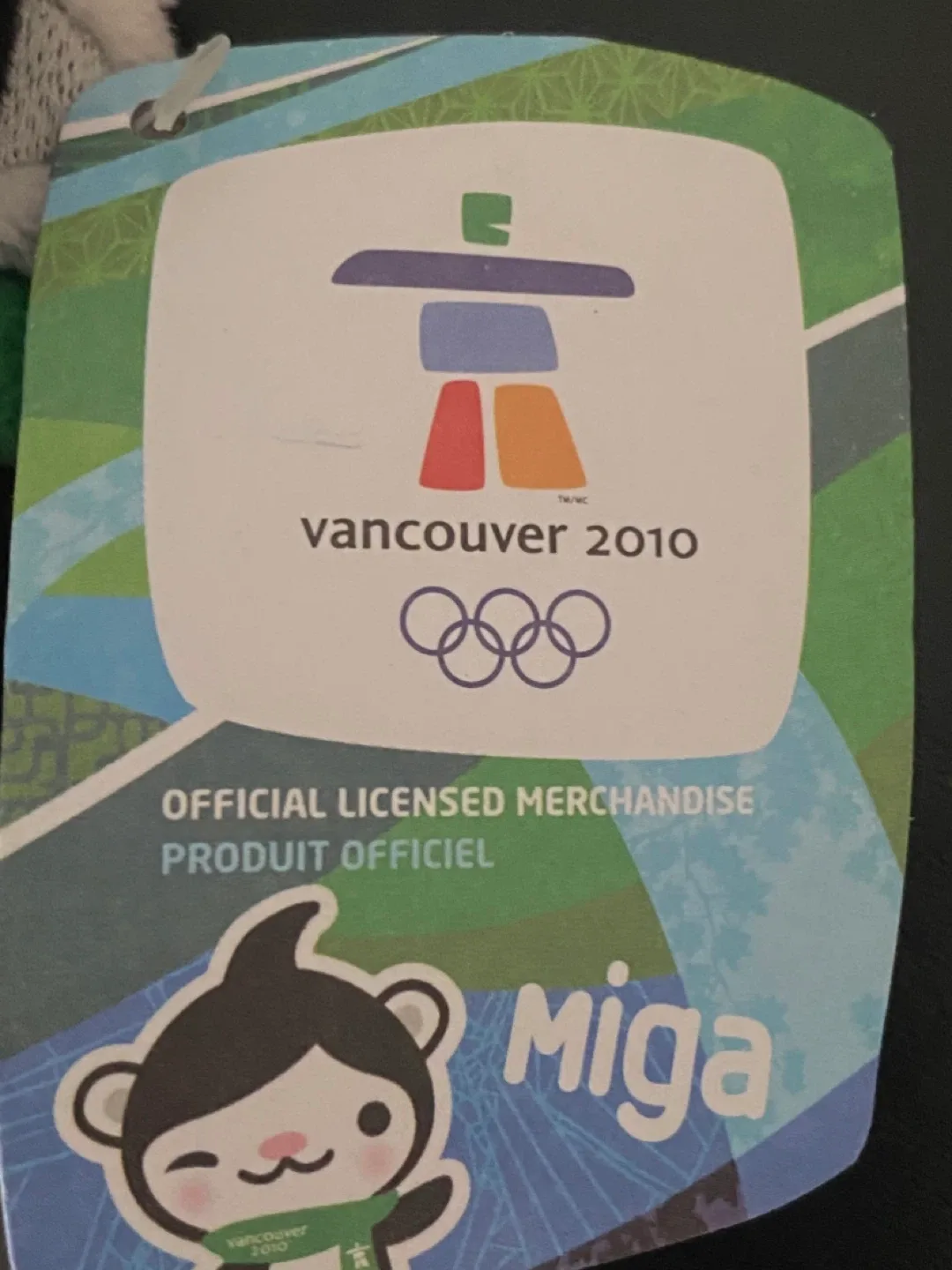 NEW! Miga Vancouver 2010 Olympic Plush keychain with Tags image indicator(3)
