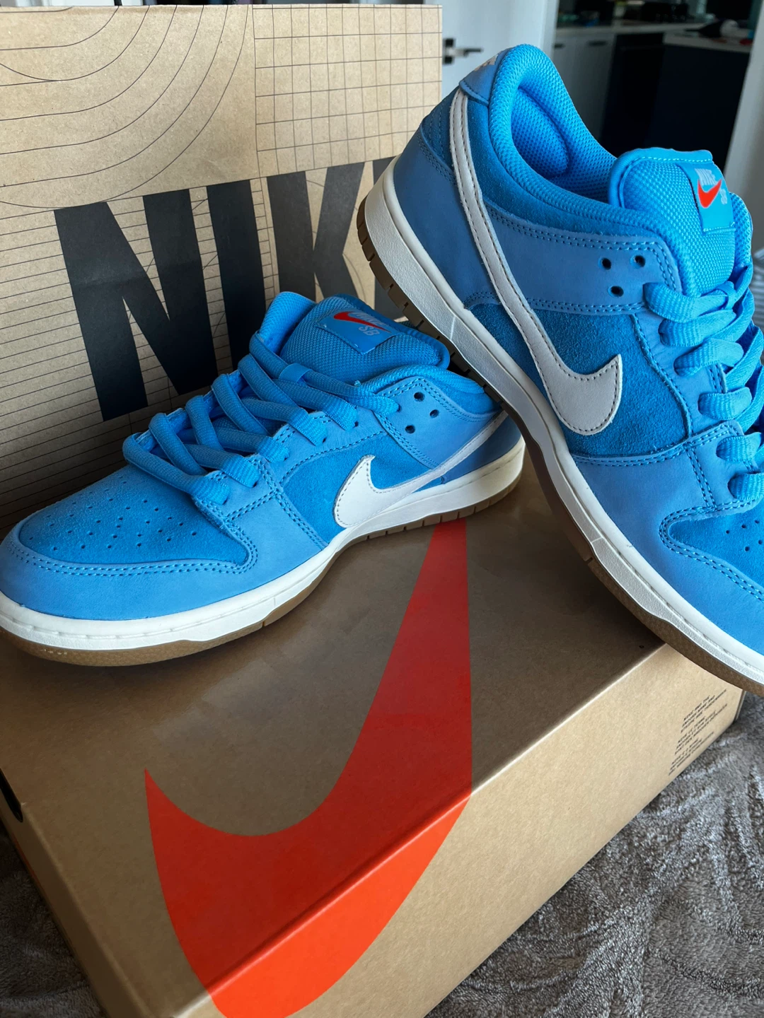 Nike SB Dunk Low Pro Unbleached Pack Blue US 9.5 - photo 2