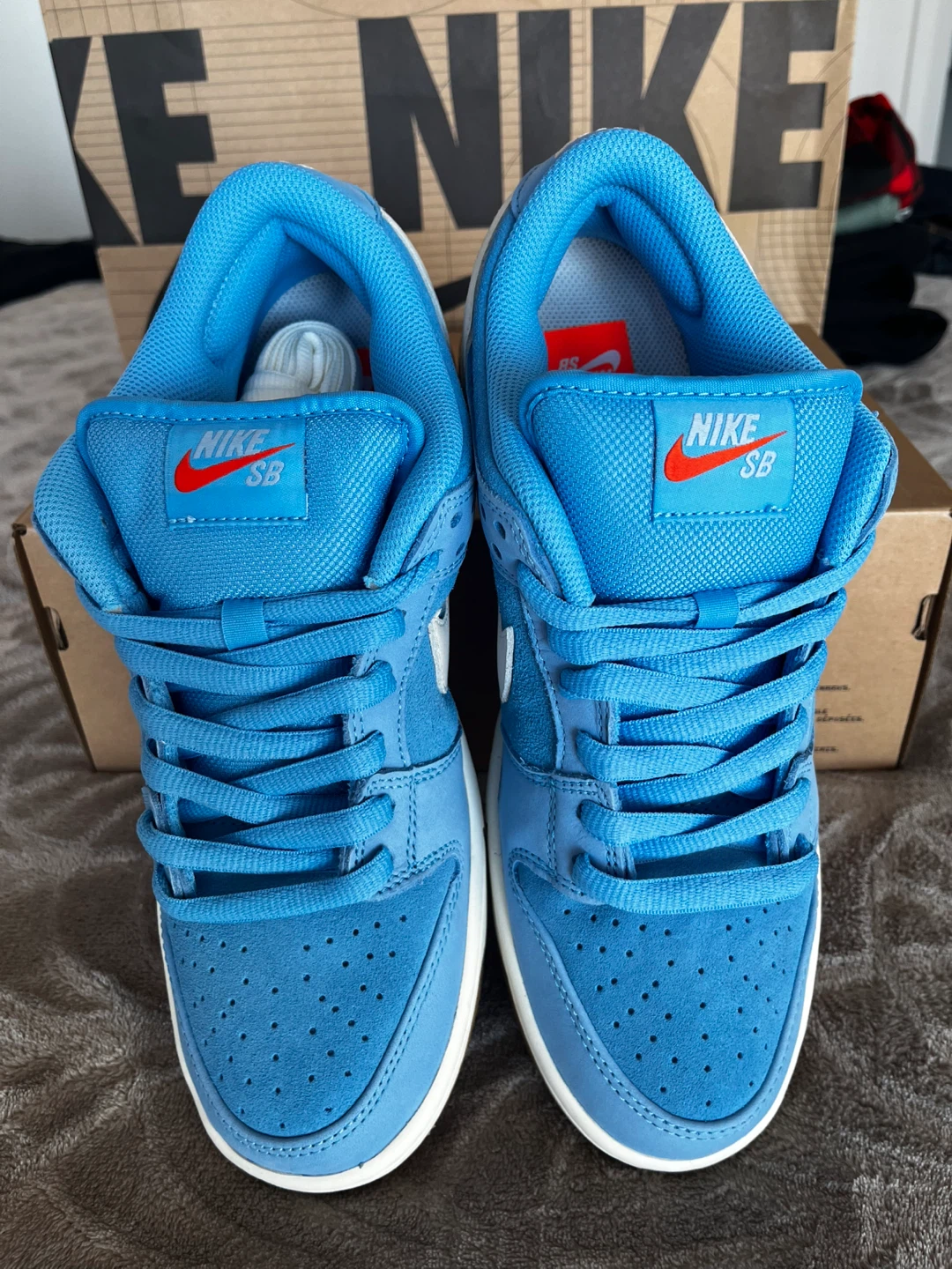 Nike SB Dunk Low Pro Unbleached Pack Blue US 9.5 - photo 4