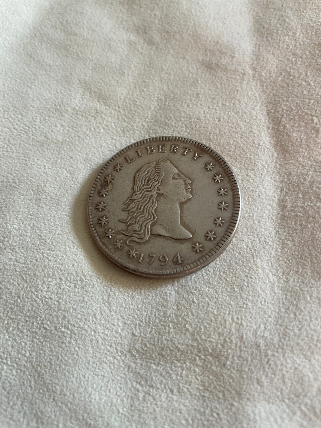 1794 Liberty Silver Dollar Coin copy - photo 4