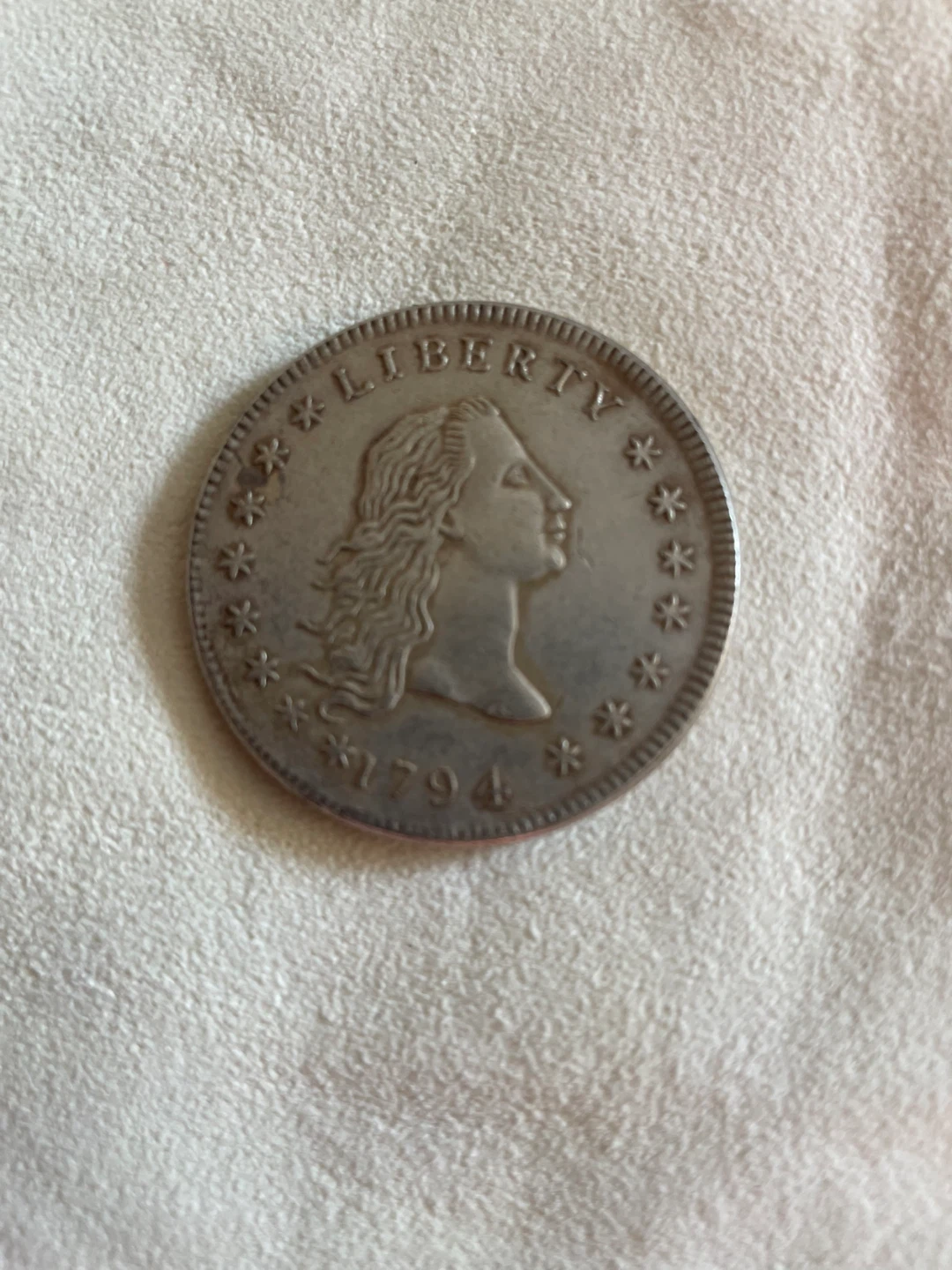 1794 Liberty Silver Dollar Coin copy - photo 2