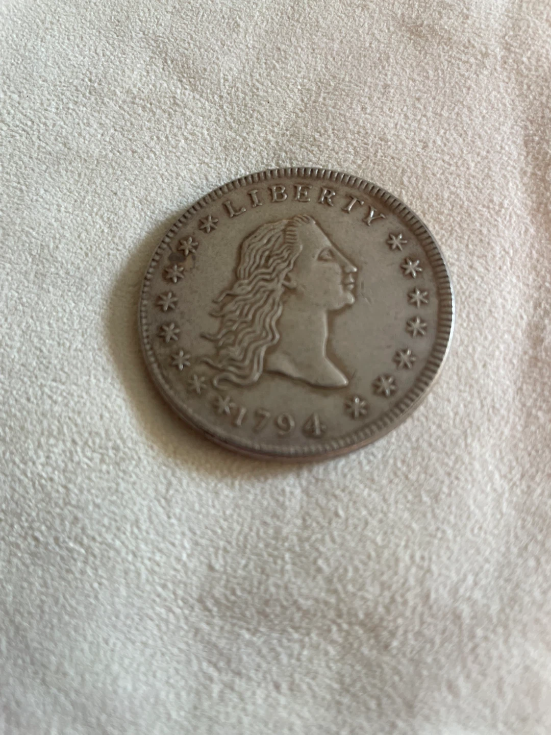 1794 Liberty Silver Dollar Coin copy - photo 3