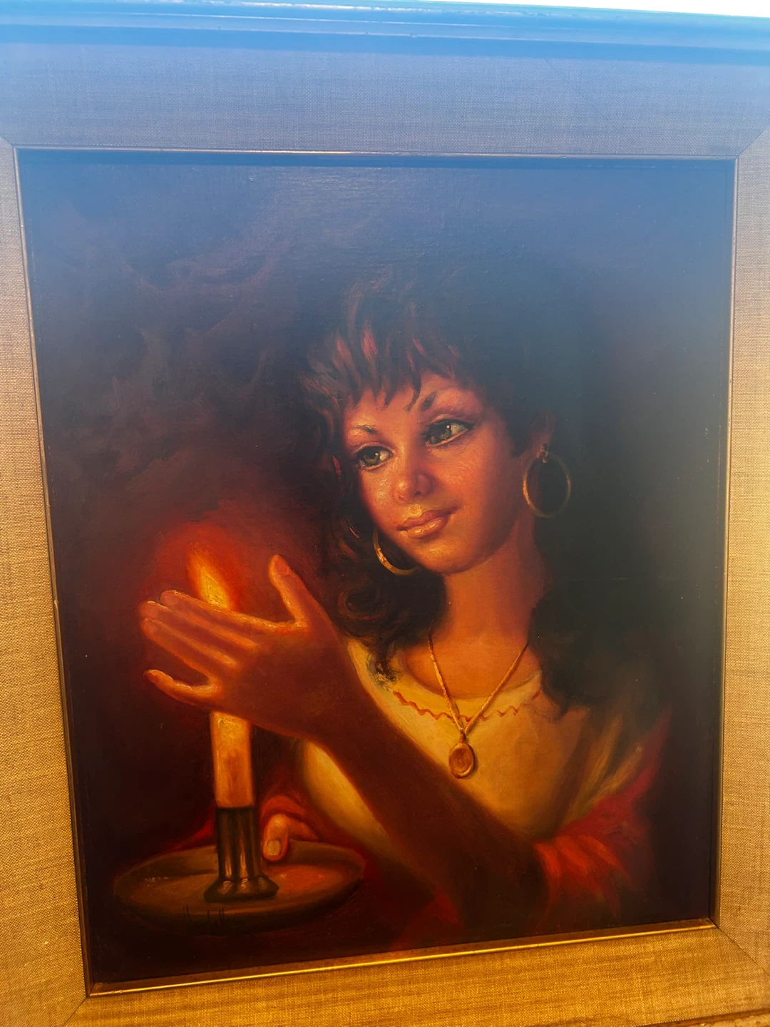 Large Signed Oil Painting “
