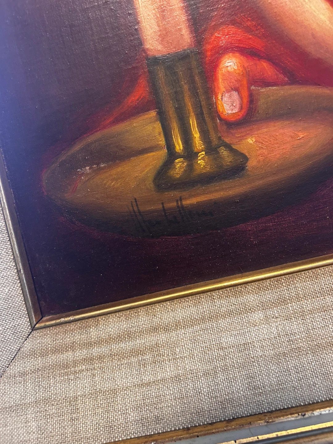 Large Signed Oil Painting “ - photo 4