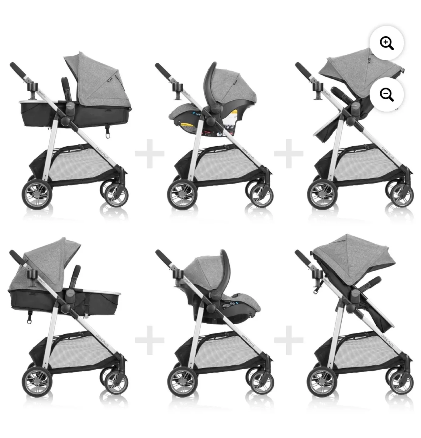 Evenflo Omni Plus Travel System - Grey image indicator(3)