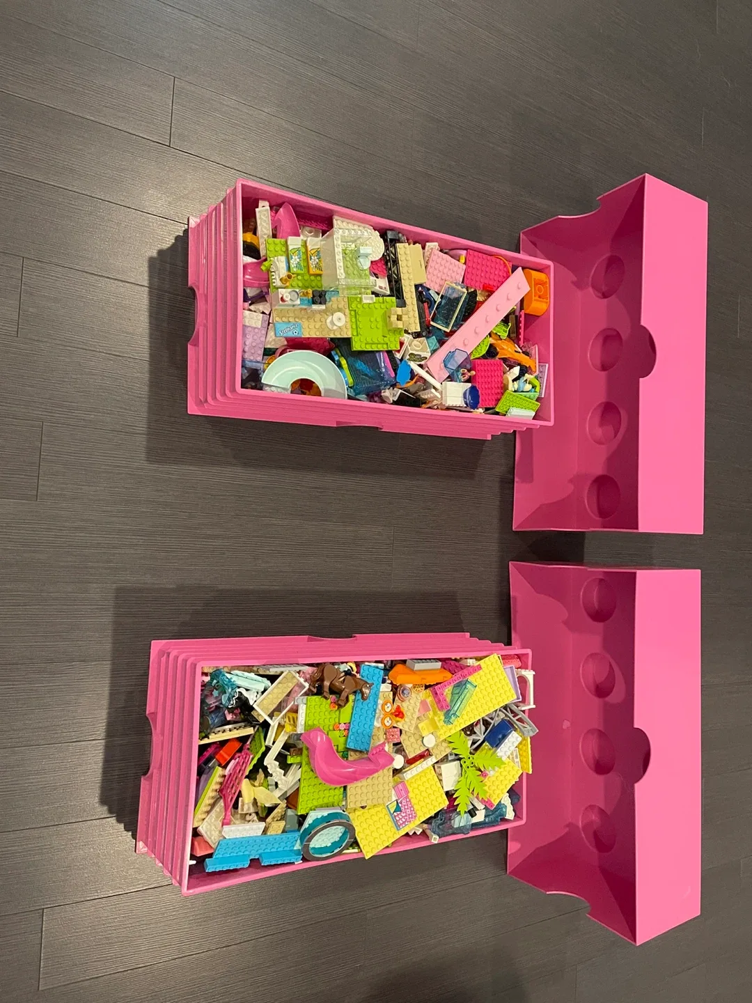 LEGO Storage Bricks with Legos- Pink image indicator(2)