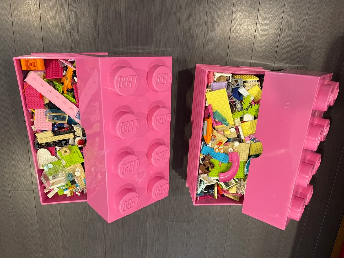 LEGO Storage Bricks with Legos- Pink image indicator(3)