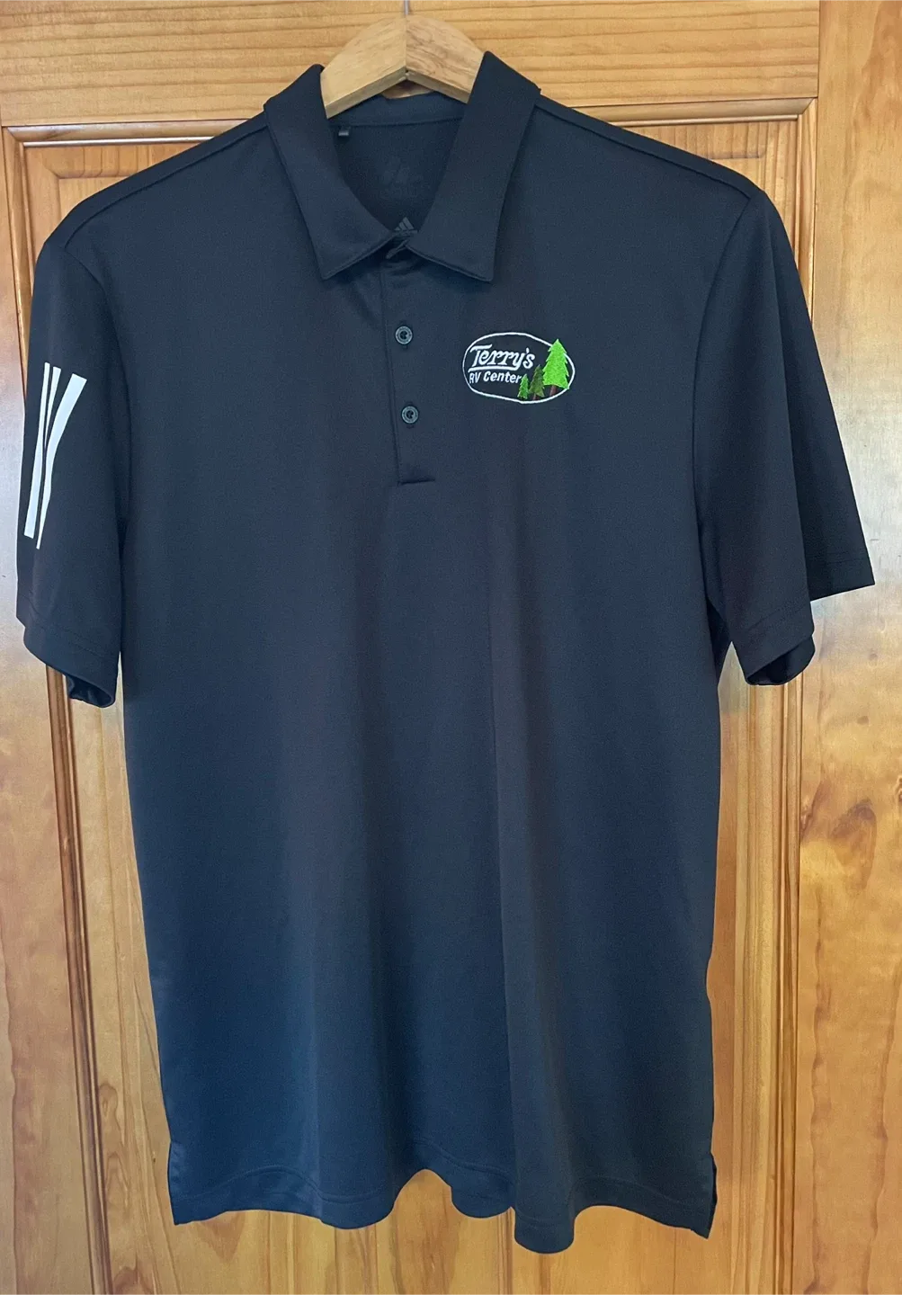 4 Adidas Black Golf Polo Shirt - Men’s Size Large. image indicator(2)