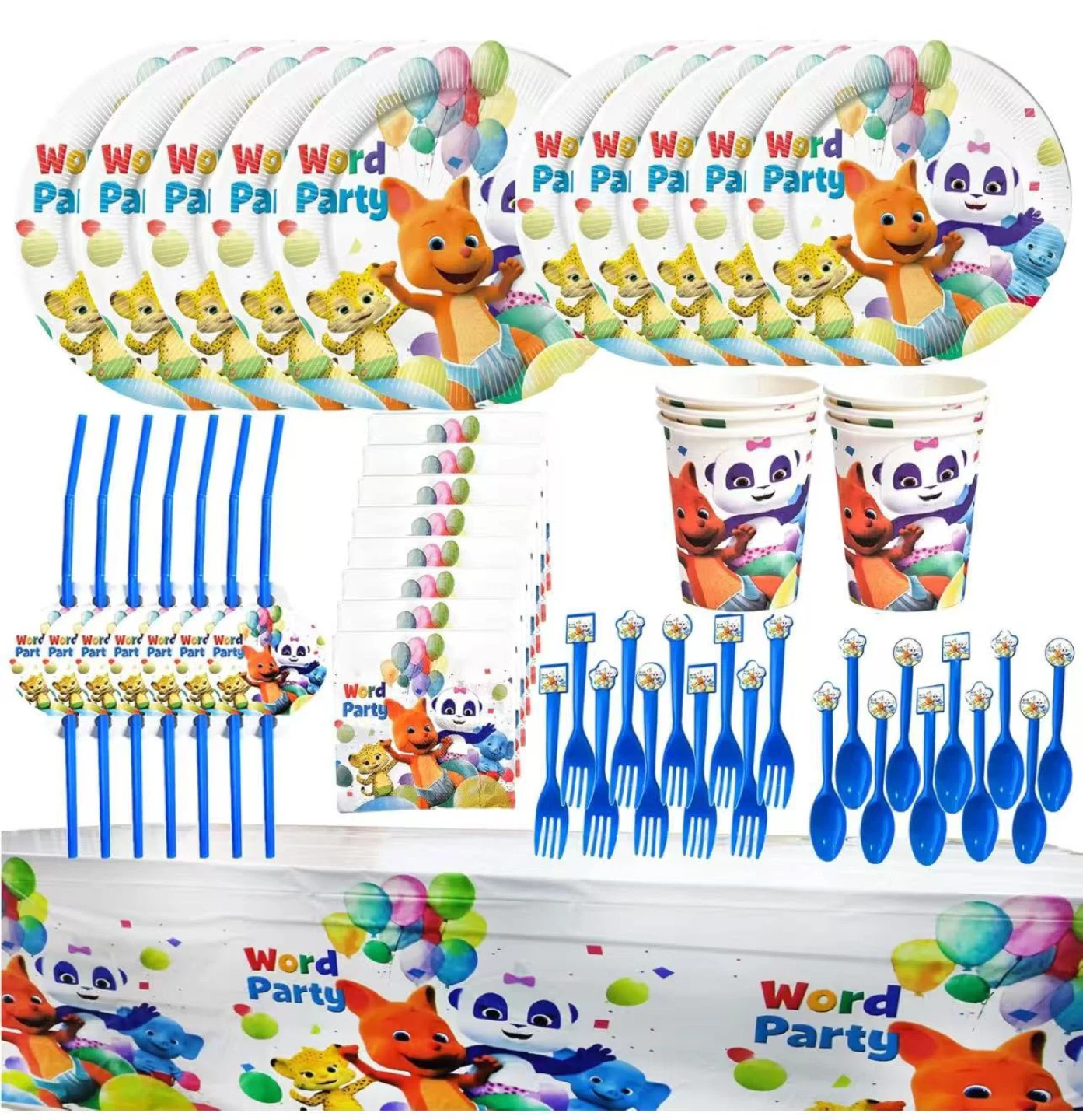 Word Party Birthday Party Supplies - NEW