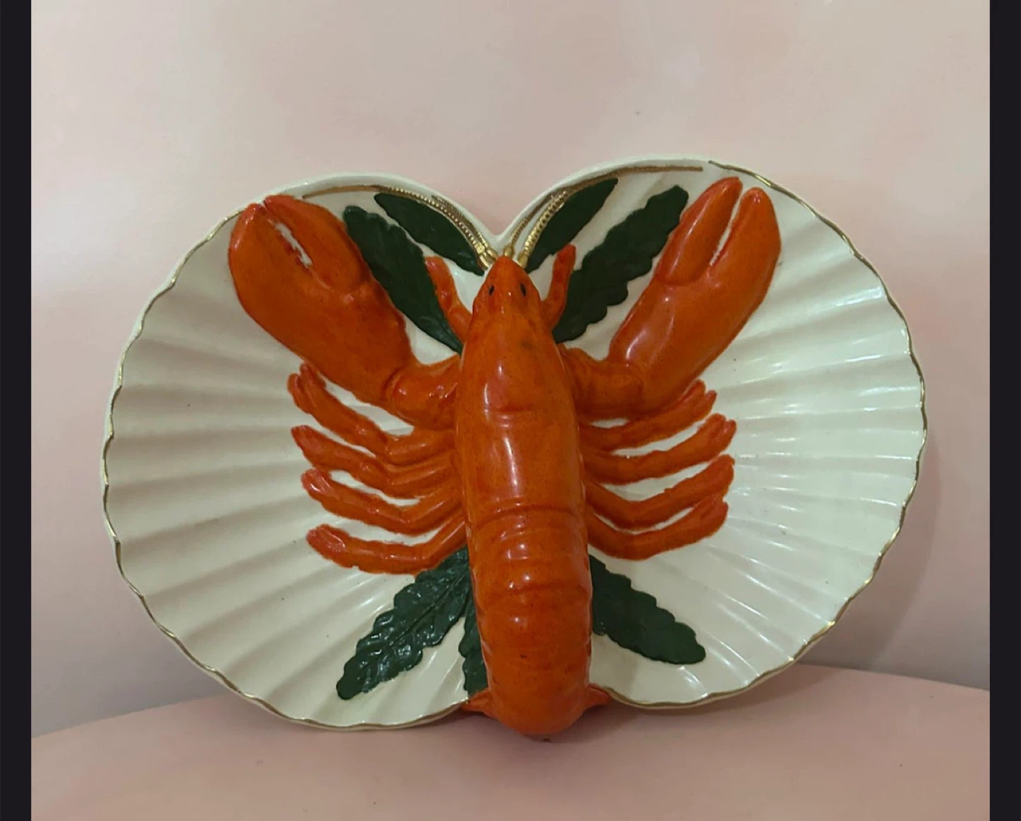 Vintage Lobster Serving Dish