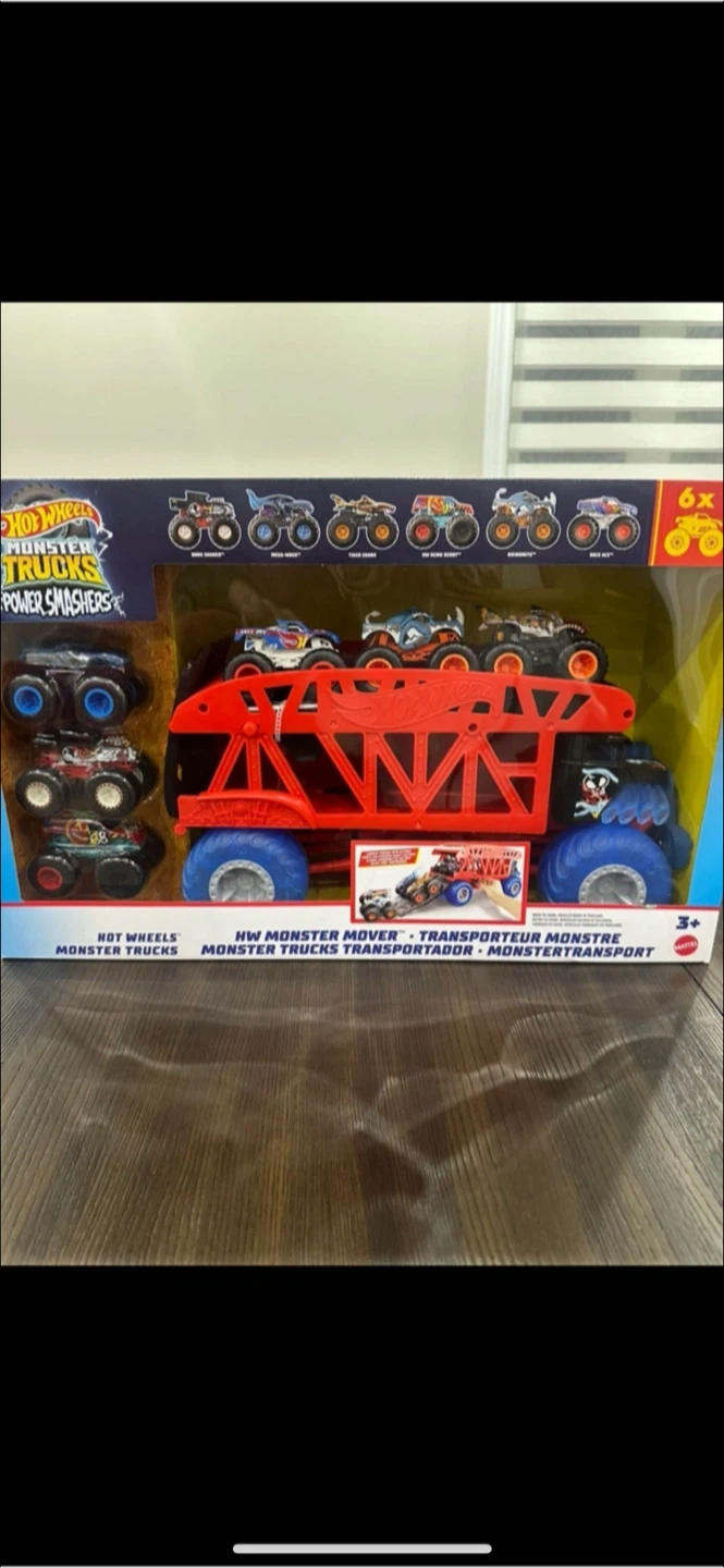 New  Hot Wheels Monster Trucks Power Smashers Monster Mover
