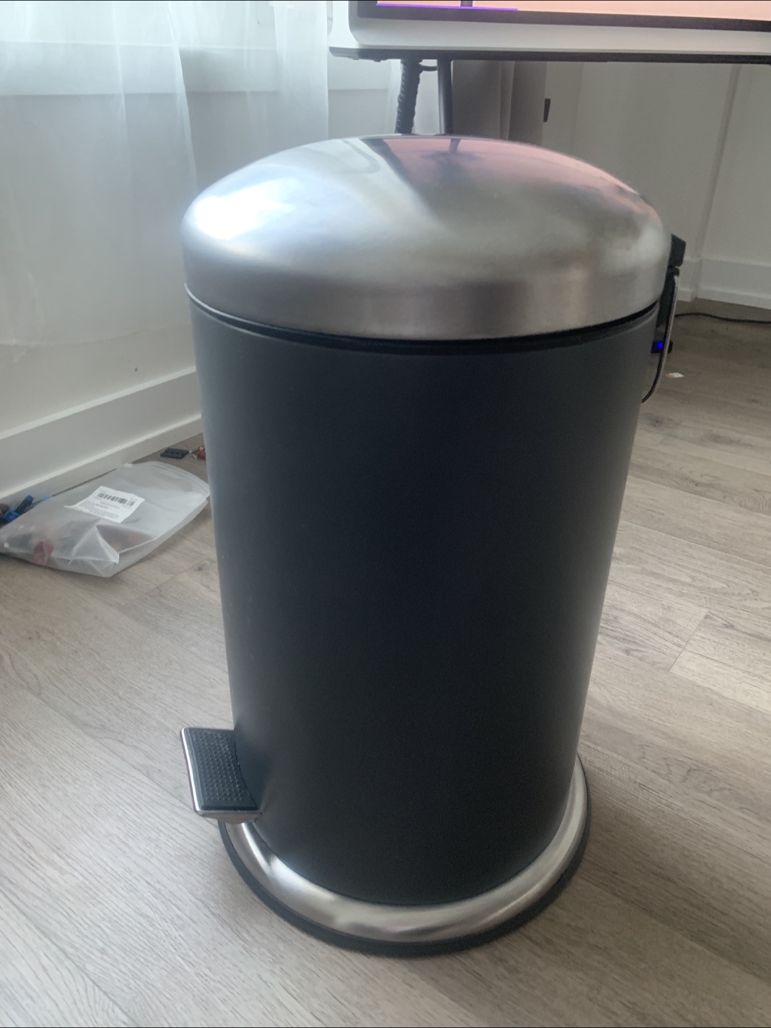 IKEA Mjösa Pedal Bin - Dark Grey, 12L (3 Gallon) - photo 5
