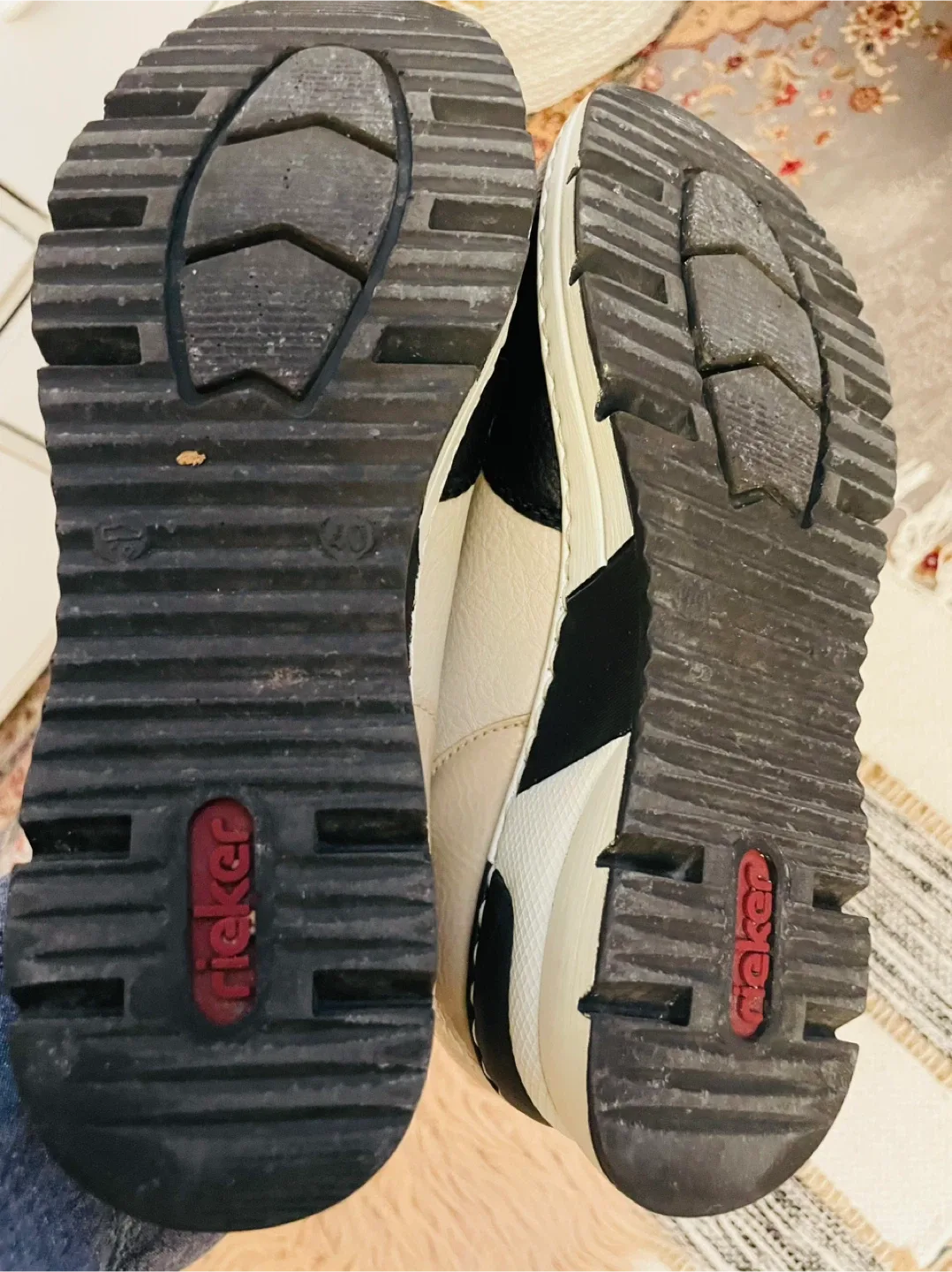 Rieker Beige & Black Ankle Boots - Size 40 image indicator(2)