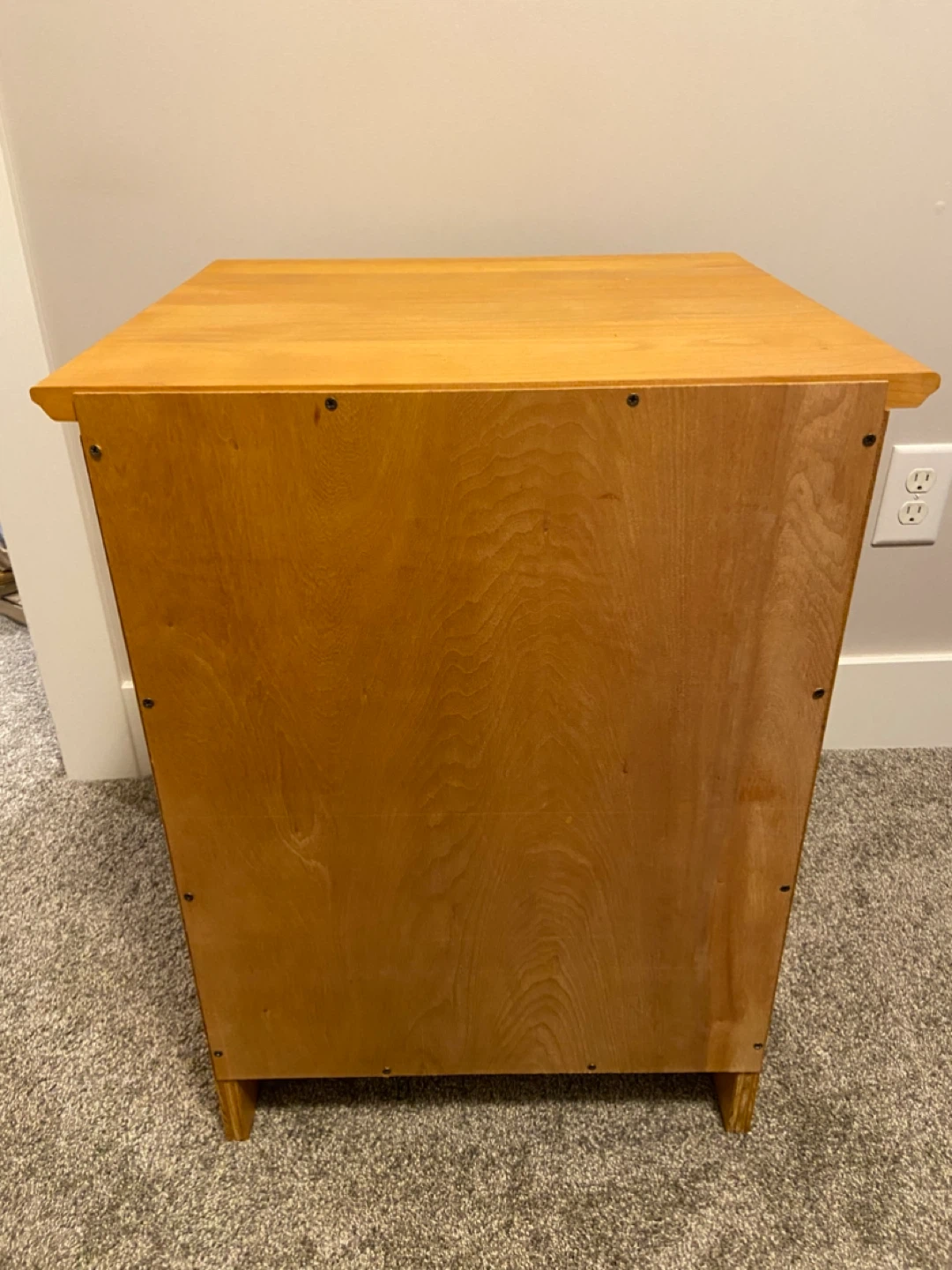 Wooden Nightstand with Drawer - photo 4