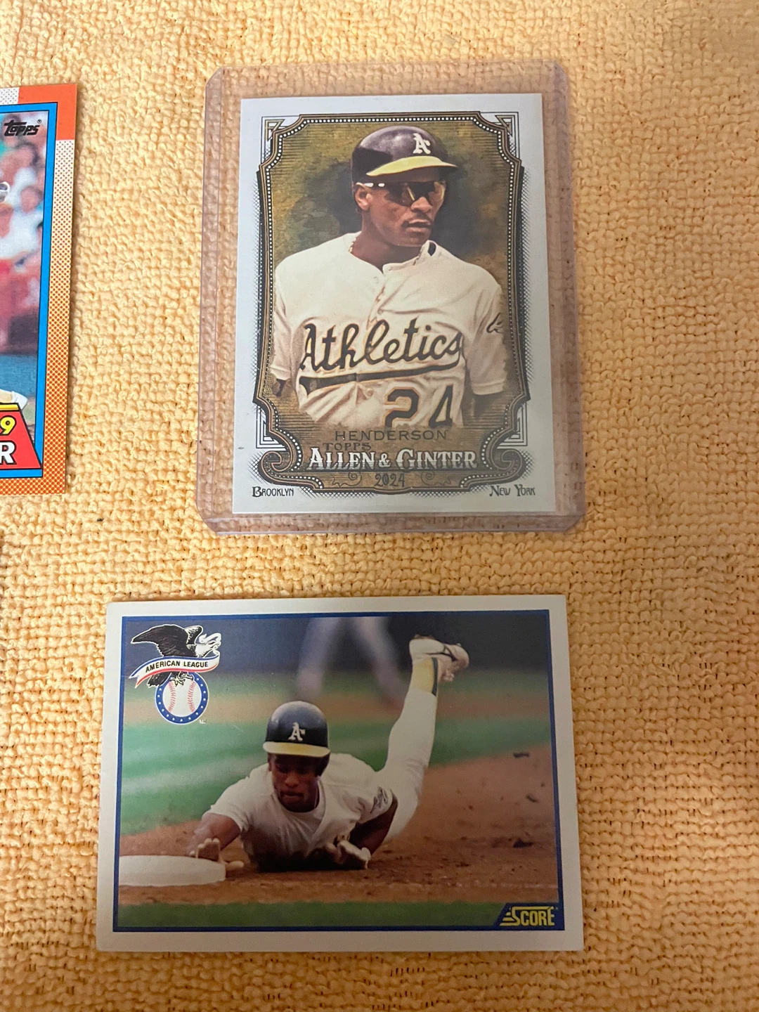 Rickey Henderson Baseball Cards - Topps, Score