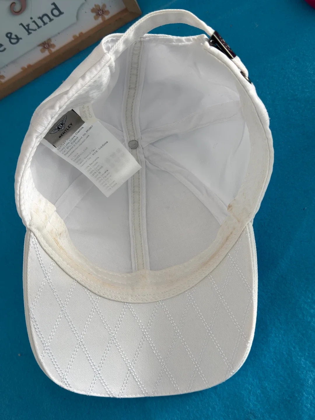 Bentley White Baseball Cap image indicator(3)