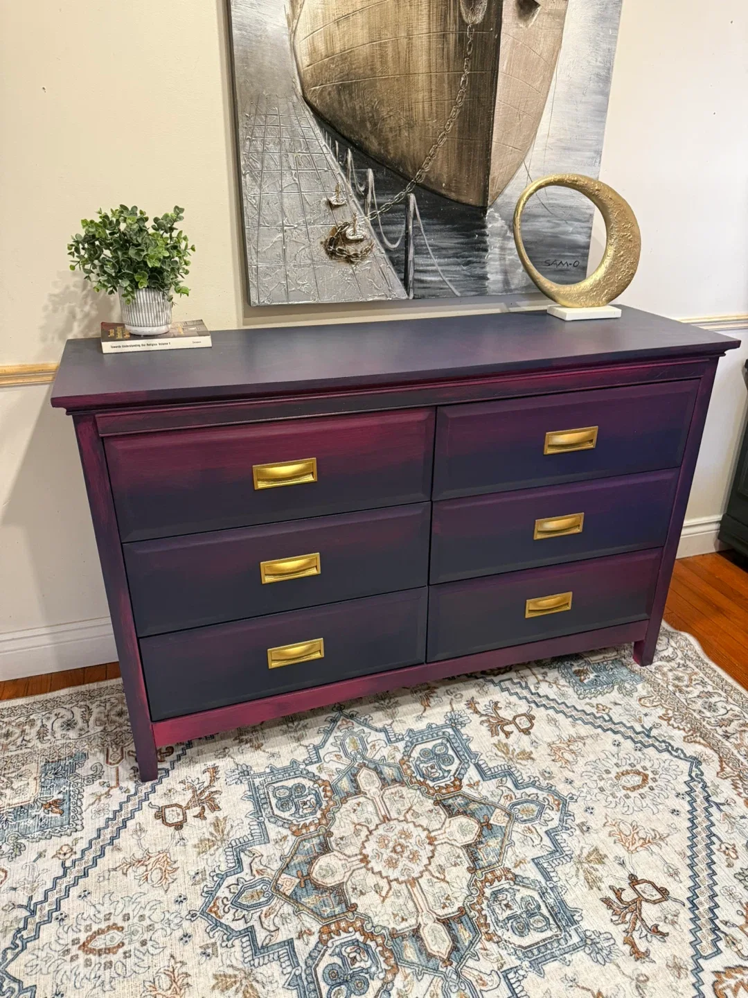 Painted 6-Drawer Dresser