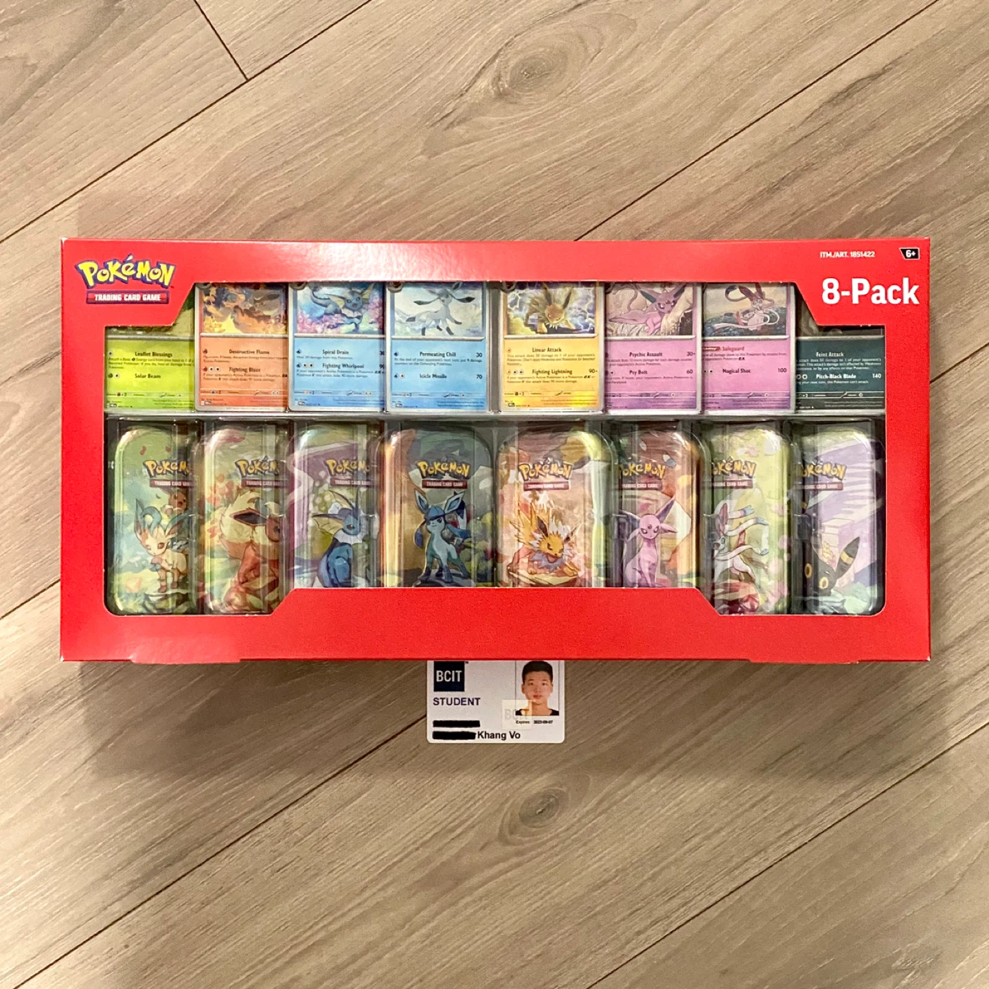Pokemon Prismatic Evolutions Costco Mini Tins 8-Pack